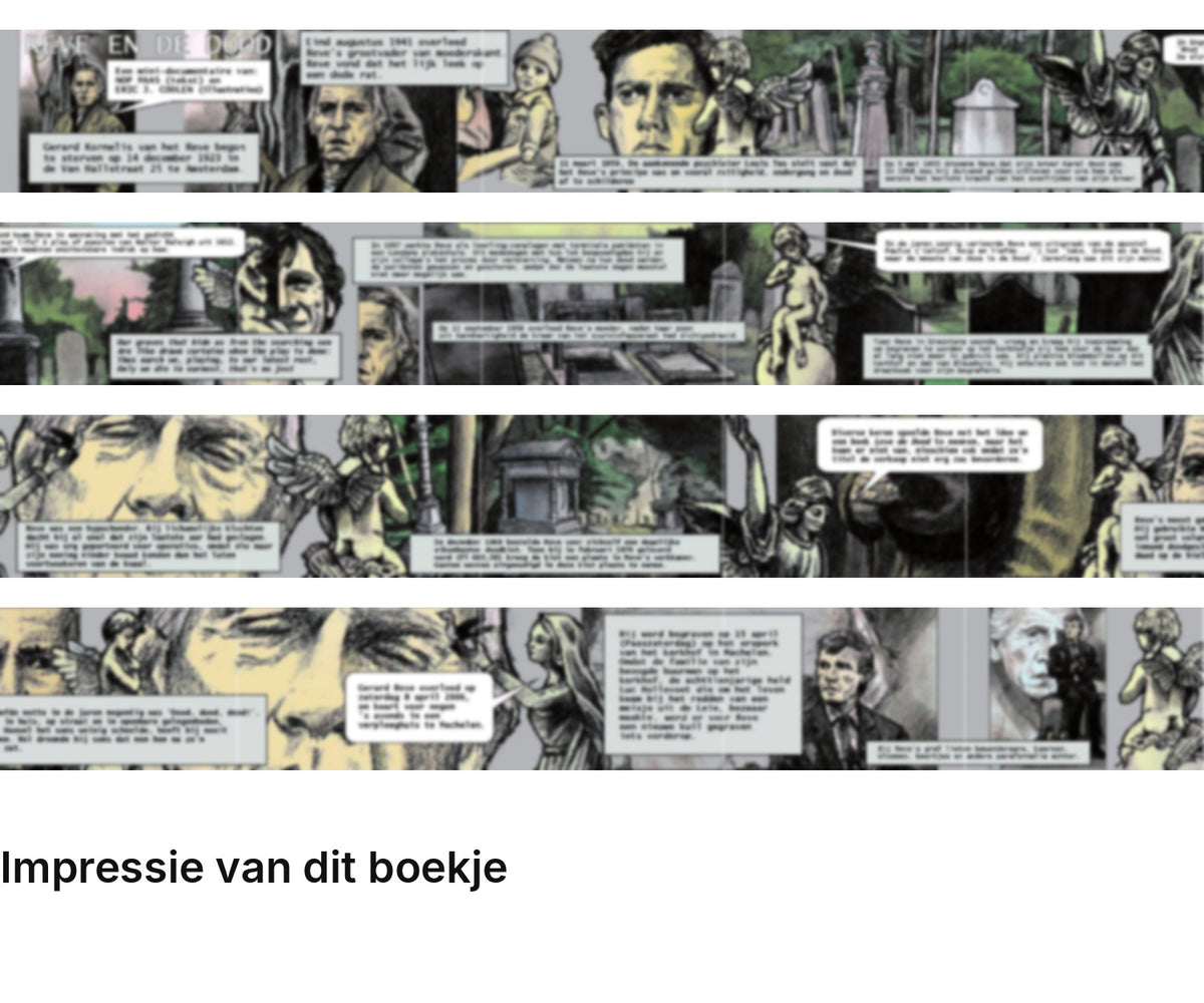 Impressie pagina’s miniatuurboekje Over Gerard Reve en de dood – MatchBoox