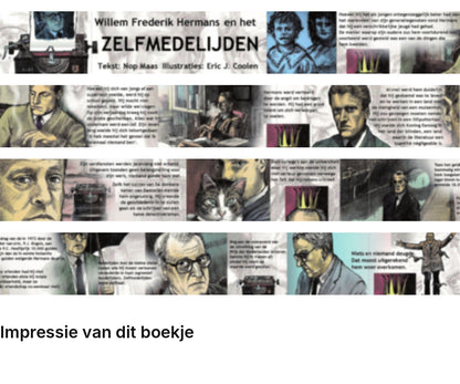 Impressie pagina’s miniatuurboekje Over Hermans en het zelfmedelijden – MatchBoox