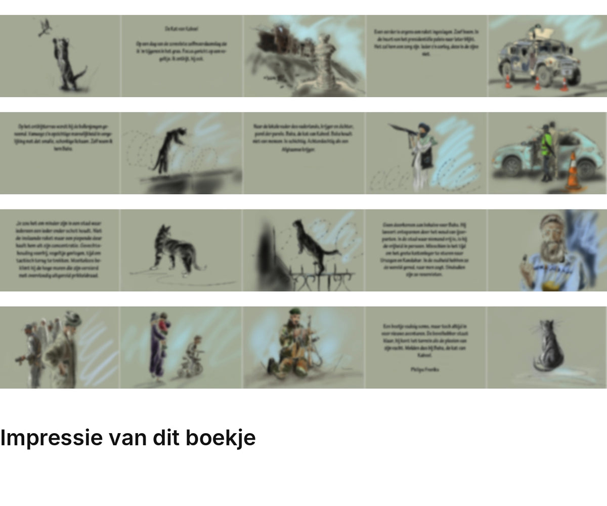 Impressie pagina’s miniatuurboekje Philip Freriks – Kat van Kaboel – MatchBoox