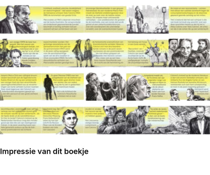 Impressie pagina’s miniatuurboekje Pieter Steinz – Van Muggen en Mammoeten – MatchBoox
