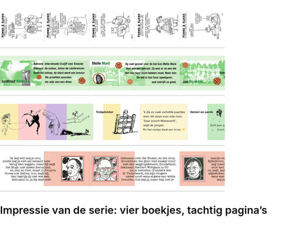 Impressie pagina’s serie miniatuurboekjes Propria Cures Serie – MatchBoox