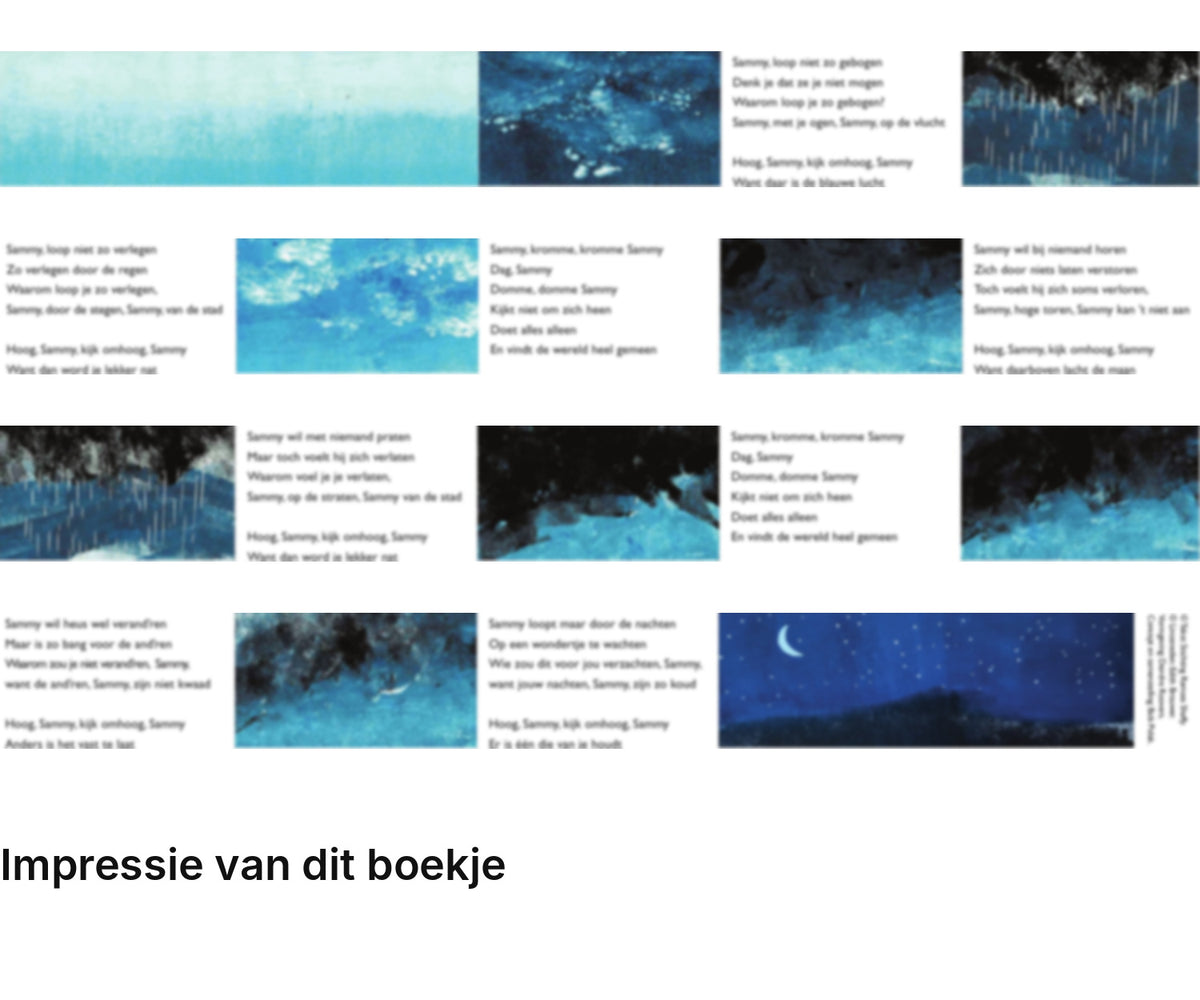 Impressie pagina’s miniatuurboekje Ramses Shaffy – Sammy – MatchBoox