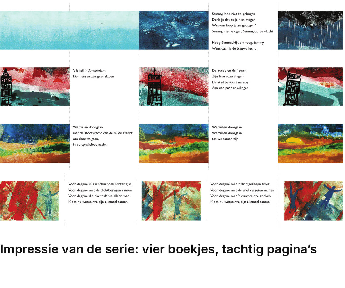 Impressie pagina’s serie miniatuurboekjes Ramses Shaffy Serie – MatchBoox