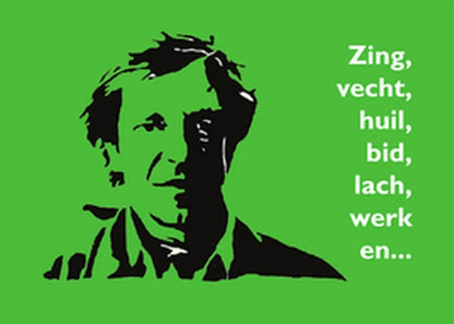 Cover miniatuurboekje Ramses Shaffy – Zing, vecht, huil, bid, lach, werk en bewonder – MatchBoox