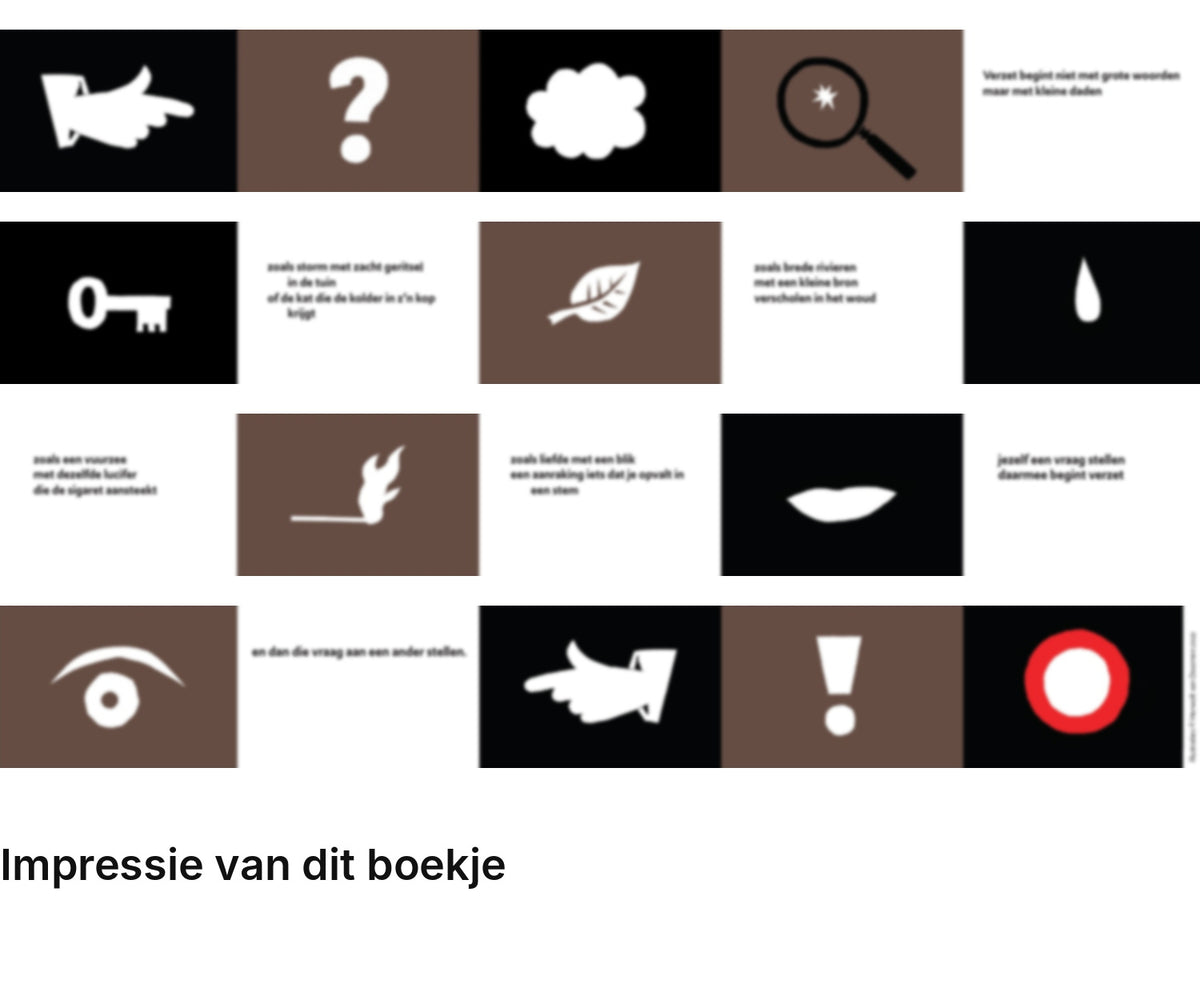 Impressie pagina’s miniatuurboekje Remco Campert – Iemand stelt de vraag – MatchBoox