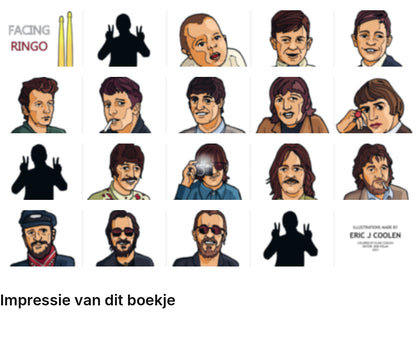 Impressie pagina’s miniatuurboekje Ringo Starr – The Fab Four – MatchBoox