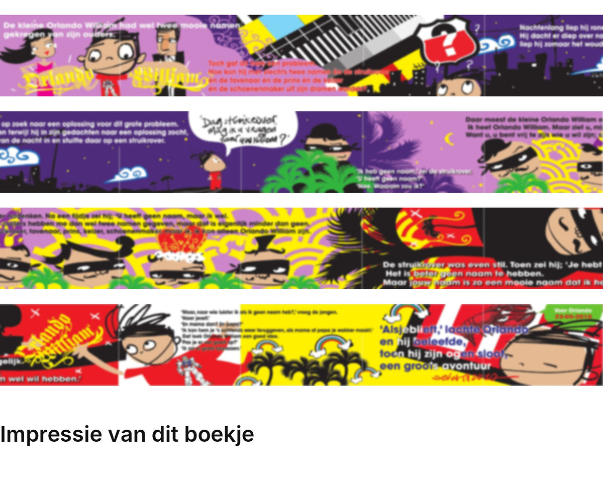 Impressie pagina’s miniatuurboekje Sophie van der Stap – Orlando – MatchBoox
