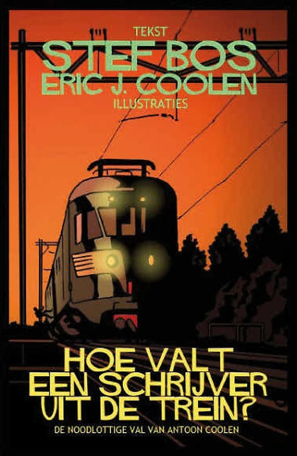 Cover miniatuurboekje Stef Bos – Hoe valt een schrijver uit de trein – MatchBoox