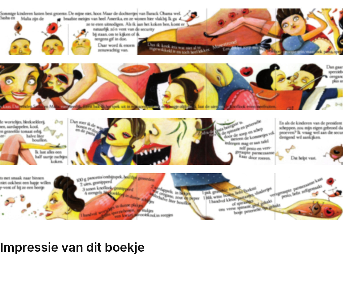 Impressie pagina’s miniatuurboekje Sylvia Witteman – Minestrone – MatchBoox