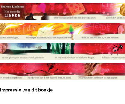 Frank Bierkenz illustraties – Het woordje liefde: impressie van de uitgevouwen pagina’s | MatchBoox