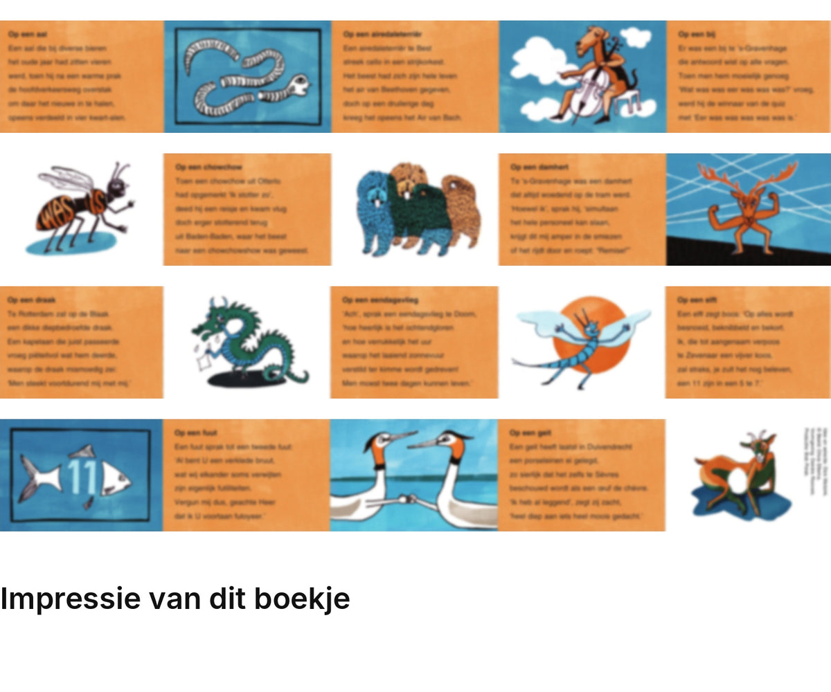 Impressie pagina’s miniatuurboekje Trijntje Fop – op een aal – MatchBoox