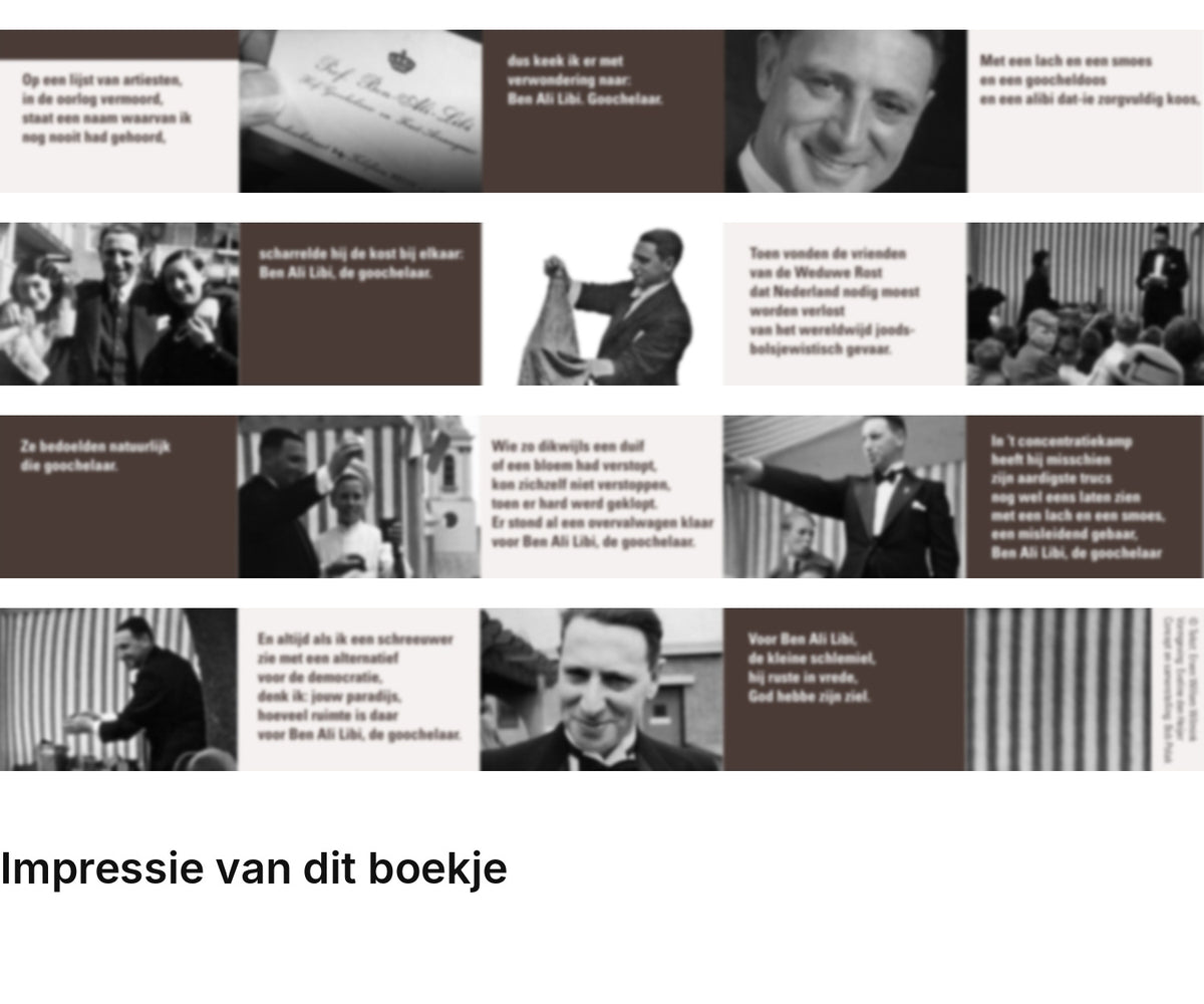 Impressie pagina’s miniatuurboekje Willem Wilmink – Ben Ali Libi – MatchBoox