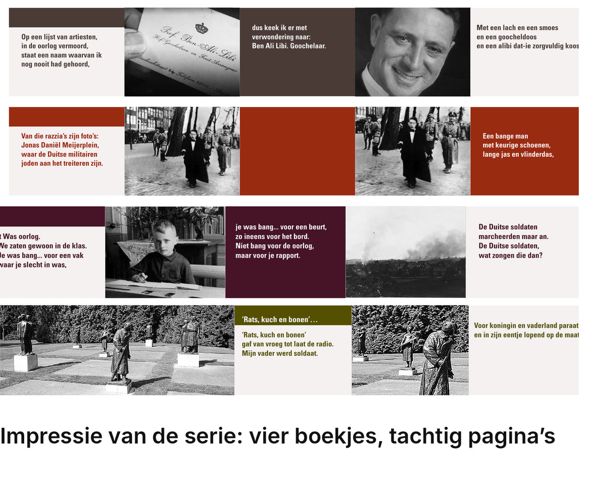 Impressie pagina’s serie miniatuurboekjes Willem Wilmink Serie – MatchBoox