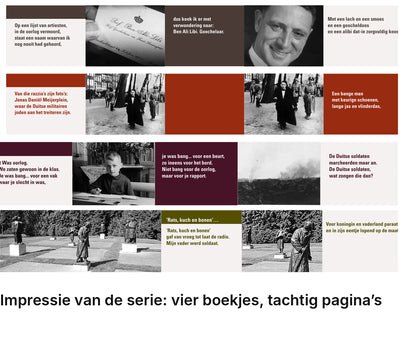 Impressie pagina’s serie miniatuurboekjes Willem Wilmink Serie – MatchBoox