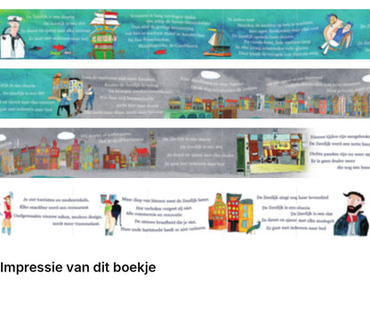 Impressie pagina’s miniatuurboekje Yvonne Kroonenberg – Ballade voor de Zeedijk – MatchBoox