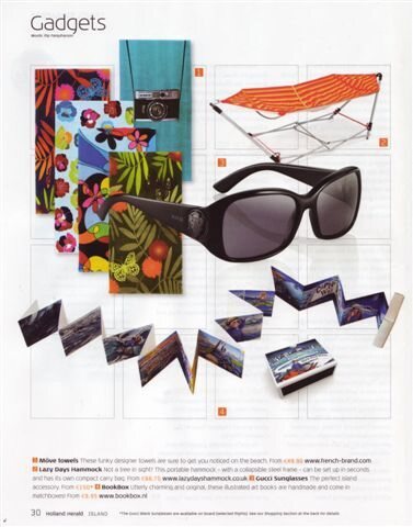 Persartikel over MatchBoox in KLM Holland Herald: Gadgets & design