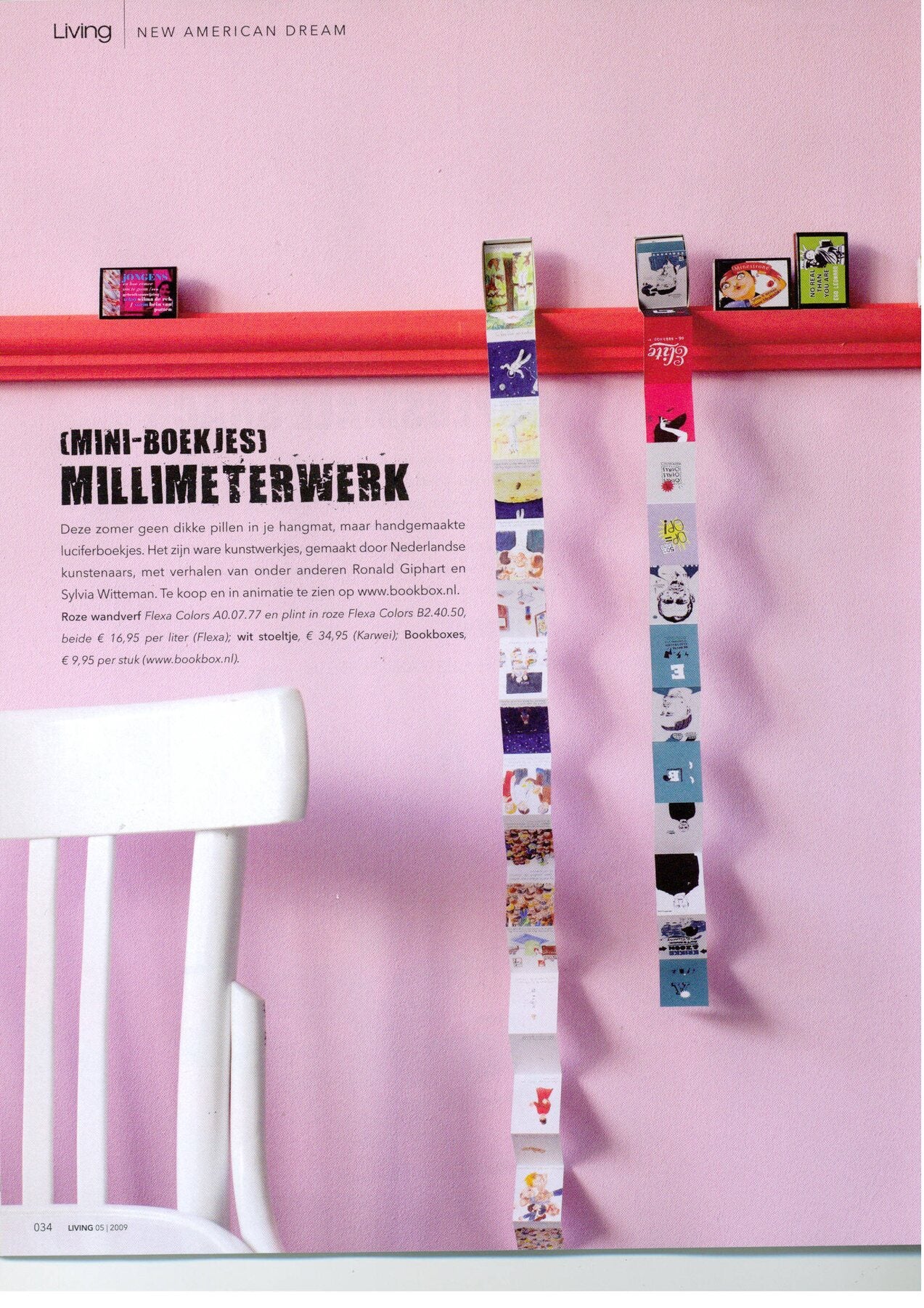 Persartikel over MatchBoox in Living: MatchBoox in design en interieur